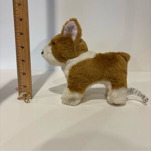 American Girl Brown and White Plush corgi Dog